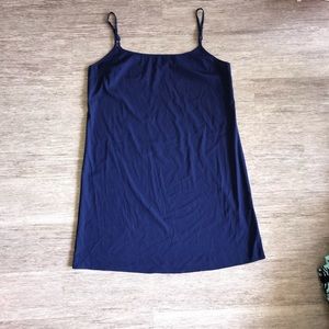 Navy slip dress